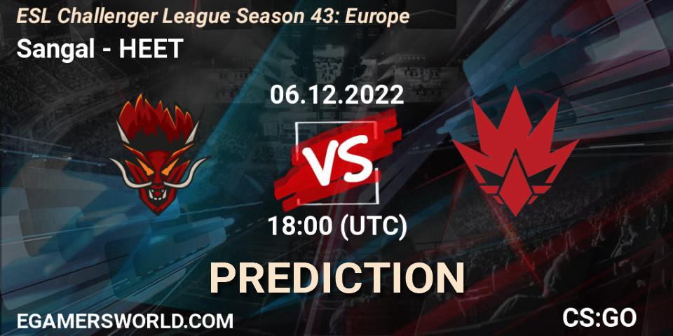 Sangal contre HEET : prédiction de match. 06.12.22. CS2 (CS:GO), ESL Challenger League Season 43: Europe