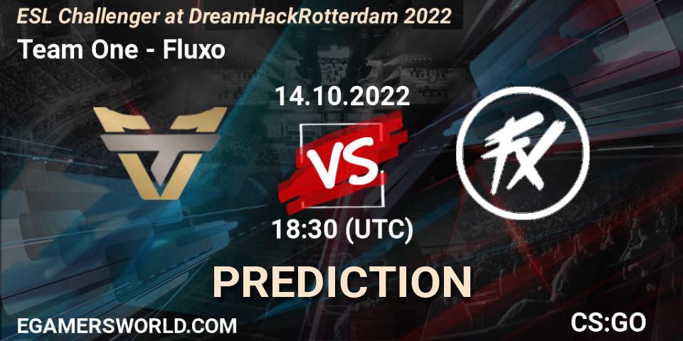 Team One contre Fluxo : prédiction de match. 14.10.22. CS2 (CS:GO), ESL Challenger at DreamHack Rotterdam 2022