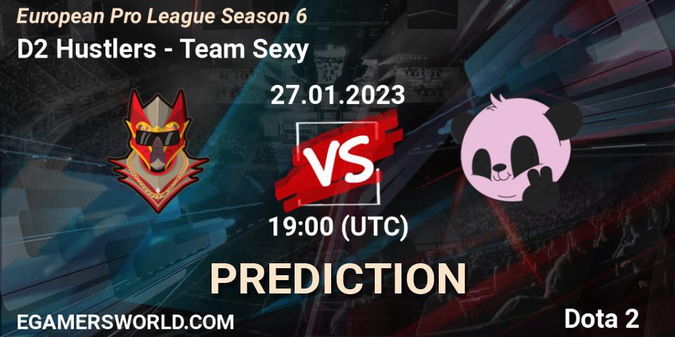 D2 Hustlers contre Team Sexy : prédiction de match. 27.01.23. Dota 2, European Pro League Season 6