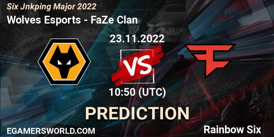 Wolves Esports contre FaZe Clan : prédiction de match. 23.11.2022 at 10:50. Rainbow Six, Six Jönköping Major 2022