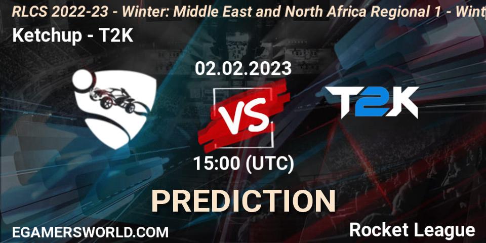 Troubles contre T2K : prédiction de match. 02.02.2023 at 15:00. Rocket League, RLCS 2022-23 - Winter: Middle East and North Africa Regional 1 - Winter Open
