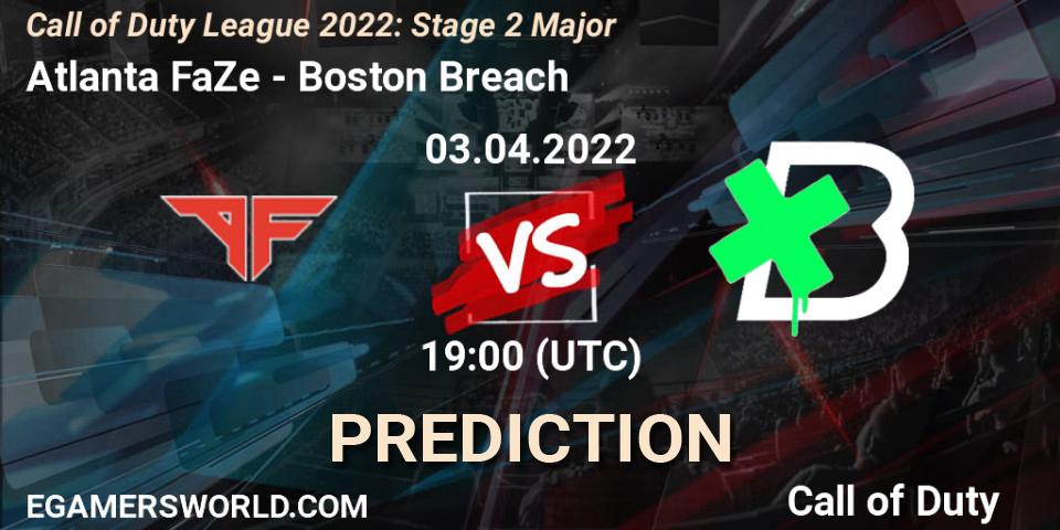 Atlanta FaZe contre Boston Breach : prédiction de match. 03.04.2022 at 19:00. Call of Duty, Call of Duty League 2022: Stage 2 Major