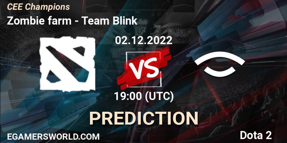 Zombie farm contre Team Blink : prédiction de match. 02.12.22. Dota 2, CEE Champions