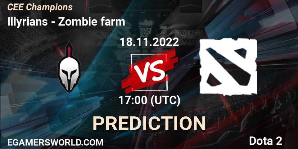 Illyrians contre Zombie farm : prédiction de match. 18.11.2022 at 17:19. Dota 2, CEE Champions