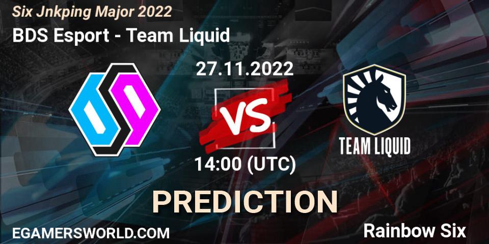BDS Esport contre Team Liquid : prédiction de match. 27.11.22. Rainbow Six, Six Jönköping Major 2022