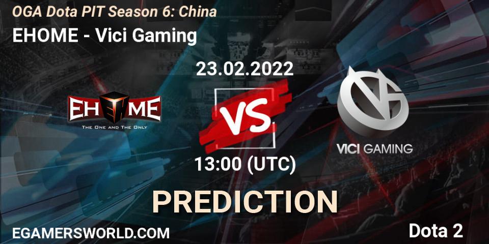 EHOME contre Vici Gaming : prédiction de match. 23.02.22. Dota 2, OGA Dota PIT Season 6: China