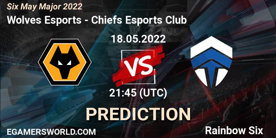 Wolves Esports contre Chiefs Esports Club : prédiction de match. 18.05.2022 at 21:45. Rainbow Six, Six Charlotte Major 2022