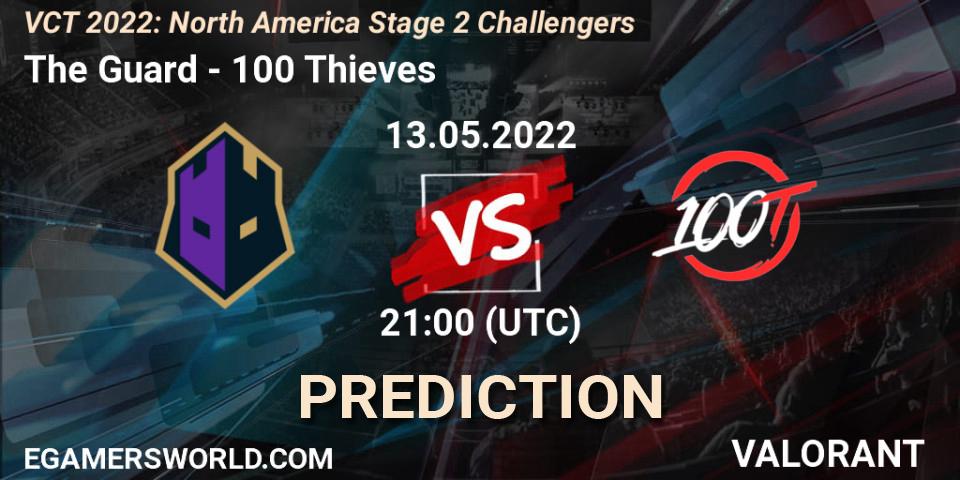 The Guard contre 100 Thieves : prédiction de match. 13.05.2022 at 20:15. VALORANT, VCT 2022: North America Stage 2 Challengers