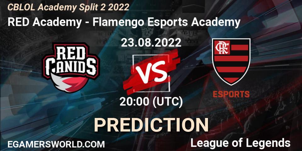 RED Academy contre Flamengo Esports Academy : prédiction de match. 23.08.2022 at 20:00. LoL, CBLOL Academy Split 2 2022