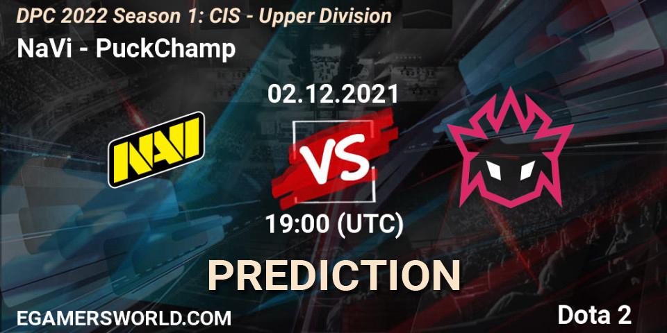NaVi contre PuckChamp : prédiction de match. 02.12.2021 at 17:01. Dota 2, DPC 2022 Season 1: CIS - Upper Division