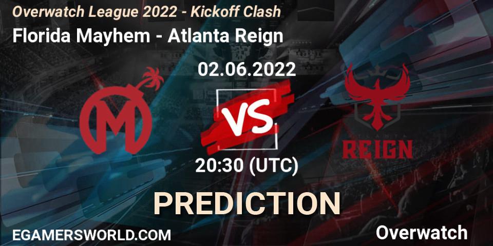 Florida Mayhem contre Atlanta Reign : prédiction de match. 02.06.22. Overwatch, Overwatch League 2022 - Kickoff Clash