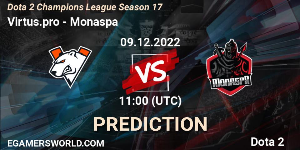 Virtus.pro contre Monaspa : prédiction de match. 09.12.22. Dota 2, Dota 2 Champions League Season 17