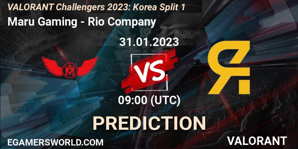 Maru Gaming contre Rio Company : prédiction de match. 31.01.23. VALORANT, VALORANT Challengers 2023: Korea Split 1