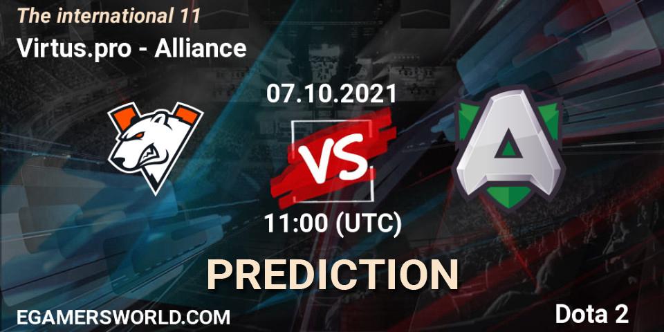 Virtus.pro contre Alliance : prédiction de match. 07.10.2021 at 13:27. Dota 2, The Internationa 2021