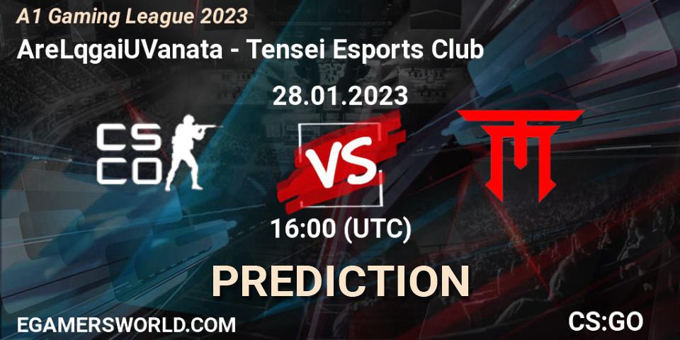 AreLqgaiUVanata contre Tensei Esports Club : prédiction de match. 28.01.23. CS2 (CS:GO), A1 Gaming League 2023