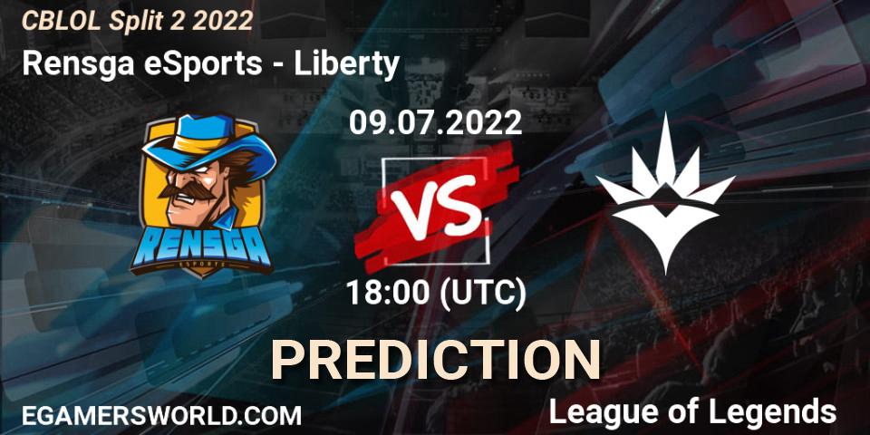 Rensga eSports contre Liberty : prédiction de match. 09.07.22. LoL, CBLOL Split 2 2022
