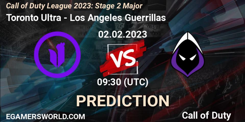 Toronto Ultra contre Los Angeles Guerrillas : prédiction de match. 02.02.2023 at 21:30. Call of Duty, Call of Duty League 2023: Stage 2 Major