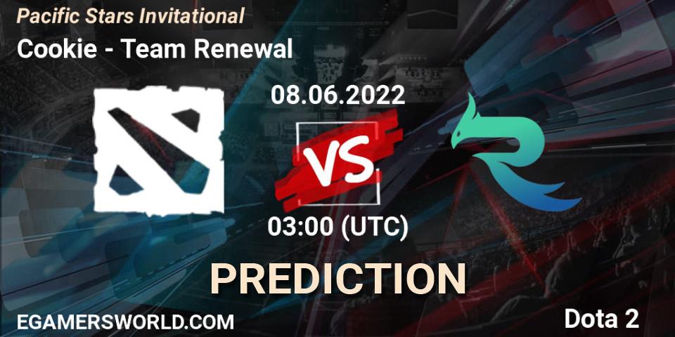 Cookie contre Team Renewal : prédiction de match. 08.06.2022 at 03:00. Dota 2, Pacific Stars Invitational