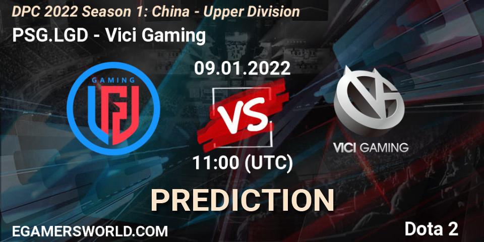 PSG.LGD contre Vici Gaming : prédiction de match. 09.01.22. Dota 2, DPC 2022 Season 1: China - Upper Division