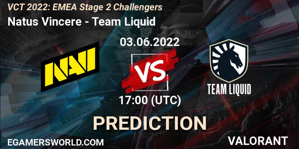 Natus Vincere contre Team Liquid : prédiction de match. 03.06.22. VALORANT, VCT 2022: EMEA Stage 2 Challengers