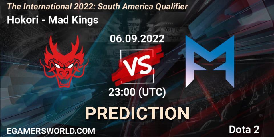 Hokori contre Mad Kings : prédiction de match. 06.09.2022 at 22:28. Dota 2, The International 2022: South America Qualifier