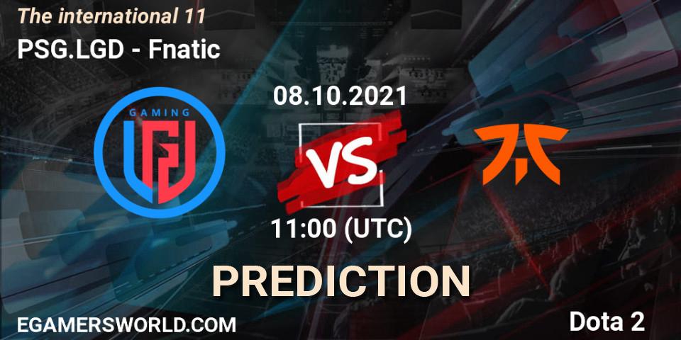 PSG.LGD contre Fnatic : prédiction de match. 08.10.21. Dota 2, The Internationa 2021