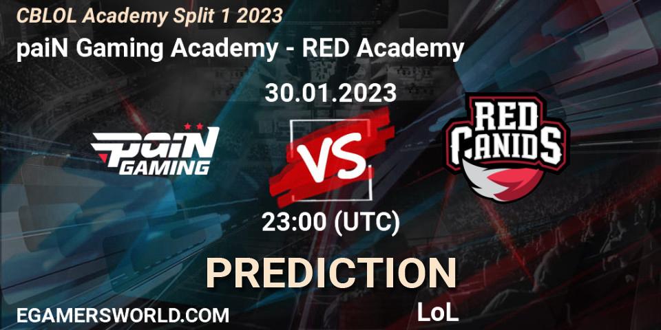 paiN Gaming Academy contre RED Academy : prédiction de match. 30.01.23. LoL, CBLOL Academy Split 1 2023