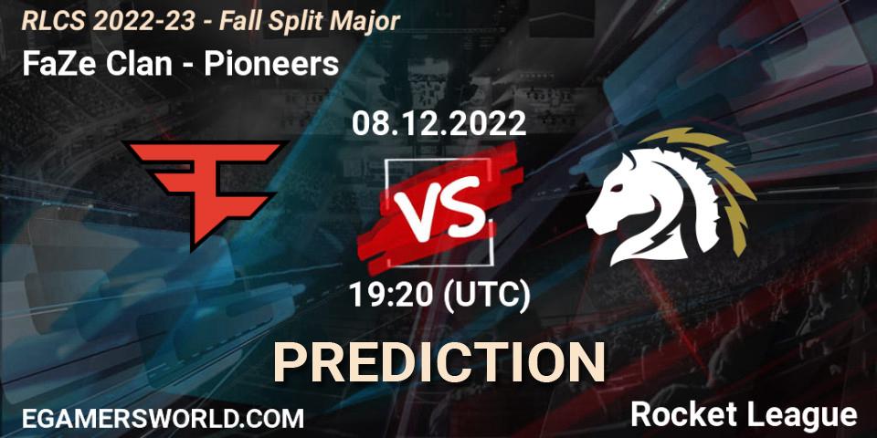 FaZe Clan contre Pioneers : prédiction de match. 08.12.22. Rocket League, RLCS 2022-23 - Fall Split Major