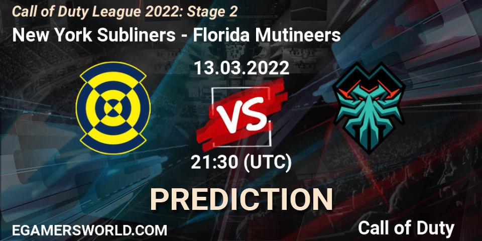 New York Subliners contre Florida Mutineers : prédiction de match. 13.03.22. Call of Duty, Call of Duty League 2022: Stage 2