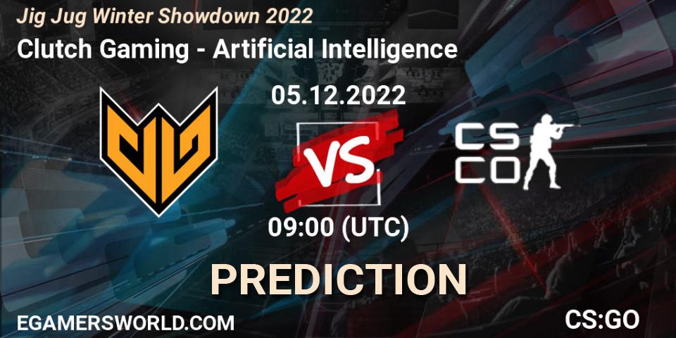 Clutch Gaming contre Artificial Intelligence : prédiction de match. 05.12.22. CS2 (CS:GO), Jig Jug Winter Showdown 2022
