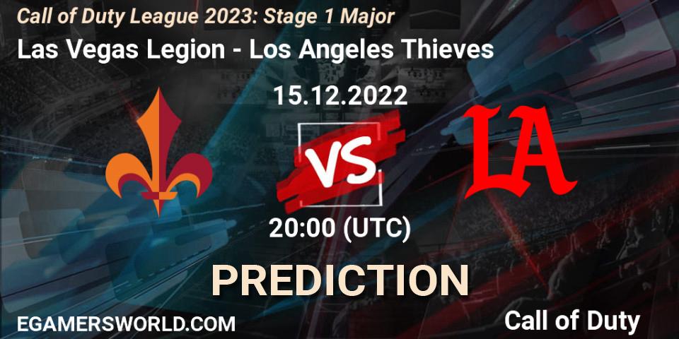 Las Vegas Legion contre Los Angeles Thieves : prédiction de match. 15.12.2022 at 20:55. Call of Duty, Call of Duty League 2023: Stage 1 Major
