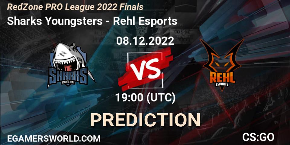 Sharks Youngsters contre Rehl Esports : prédiction de match. 08.12.22. CS2 (CS:GO), RedZone PRO League 2022 Finals