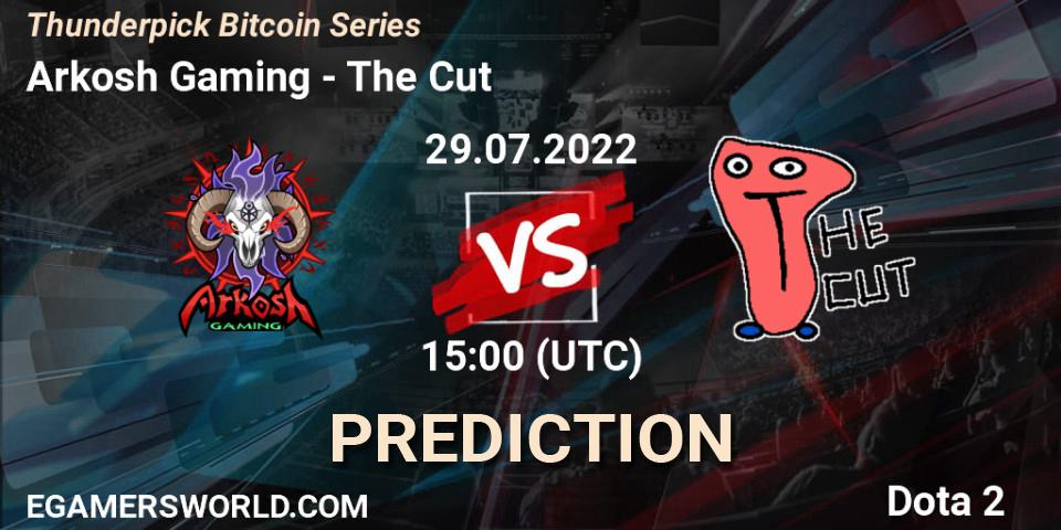 Arkosh Gaming contre The Cut : prédiction de match. 29.07.2022 at 15:23. Dota 2, Thunderpick Bitcoin Series