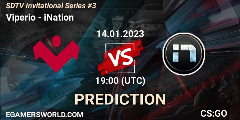 Viperio contre iNation : prédiction de match. 14.01.2023 at 19:00. Counter-Strike (CS2), SDTV Invitational Series #3