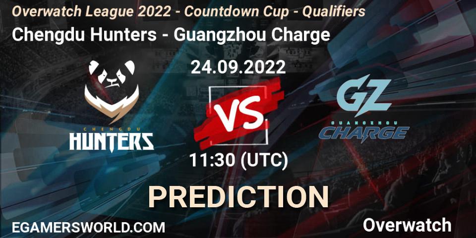 Chengdu Hunters contre Guangzhou Charge : prédiction de match. 24.09.22. Overwatch, Overwatch League 2022 - Countdown Cup - Qualifiers