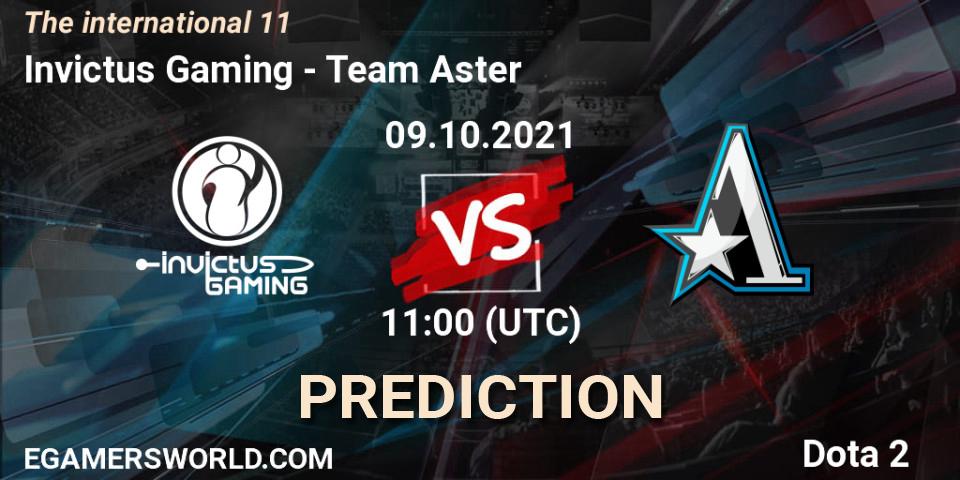 Invictus Gaming contre Team Aster : prédiction de match. 09.10.2021 at 12:09. Dota 2, The Internationa 2021