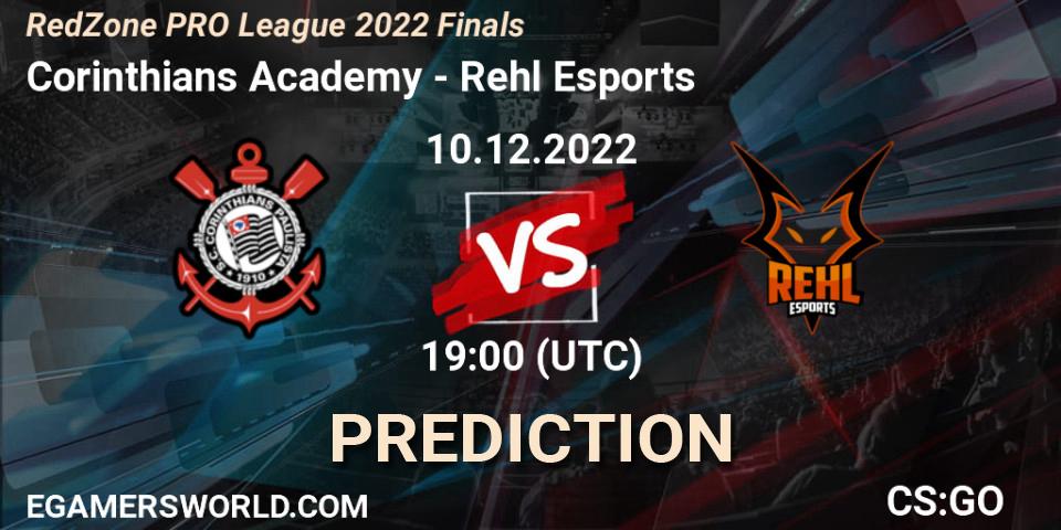 Corinthians Academy contre Rehl Esports : prédiction de match. 10.12.22. CS2 (CS:GO), RedZone PRO League 2022 Finals