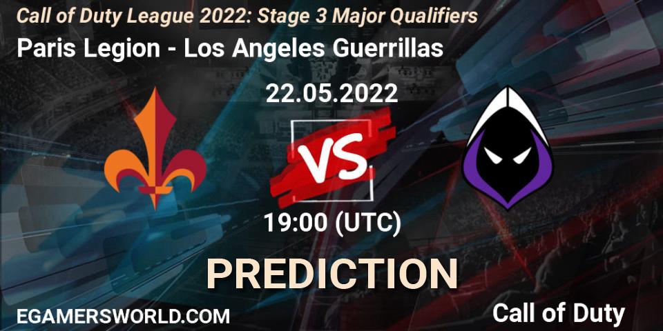 Paris Legion contre Los Angeles Guerrillas : prédiction de match. 22.05.22. Call of Duty, Call of Duty League 2022: Stage 3
