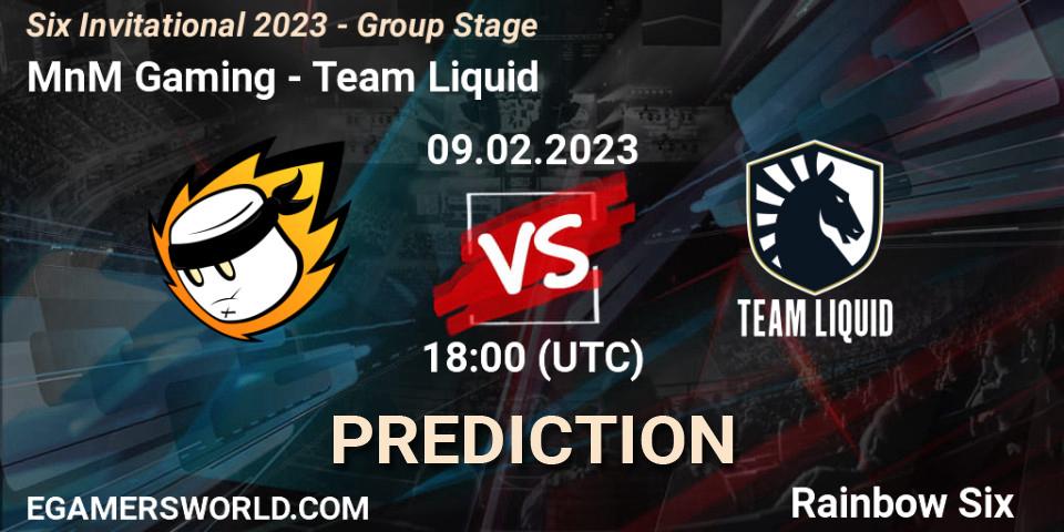 MnM Gaming contre Team Liquid : prédiction de match. 09.02.23. Rainbow Six, Six Invitational 2023 - Group Stage