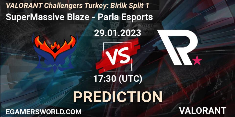 SuperMassive Blaze contre Parla Esports : prédiction de match. 29.01.23. VALORANT, VALORANT Challengers 2023 Turkey: Birlik Split 1
