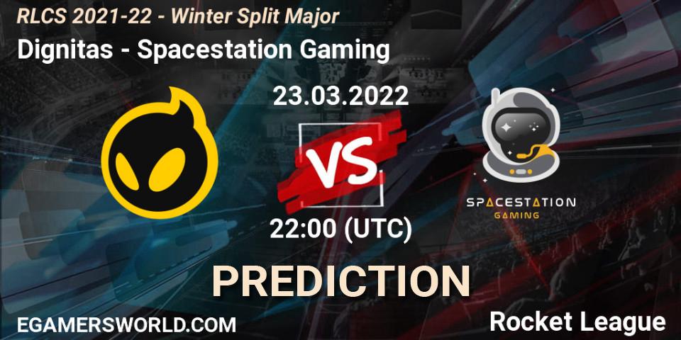 Dignitas contre Spacestation Gaming : prédiction de match. 23.03.2022 at 22:00. Rocket League, RLCS 2021-22 - Winter Split Major