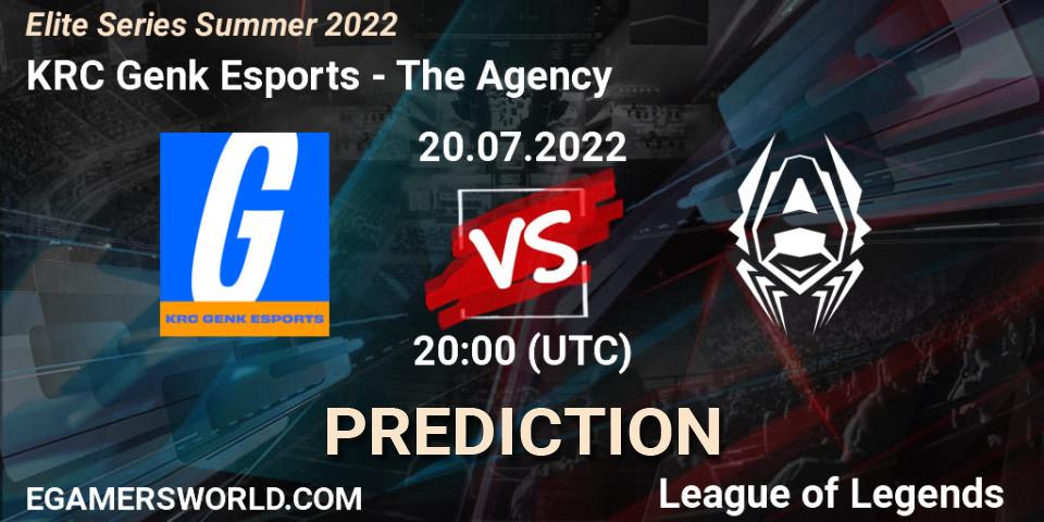 KRC Genk Esports contre The Agency : prédiction de match. 20.07.22. LoL, Elite Series Summer 2022