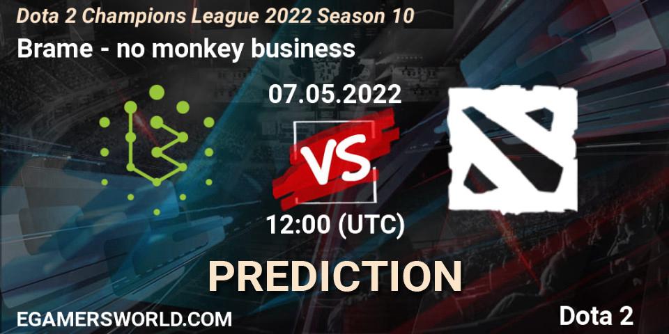 Brame contre no monkey business : prédiction de match. 07.05.2022 at 12:03. Dota 2, Dota 2 Champions League 2022 Season 10 