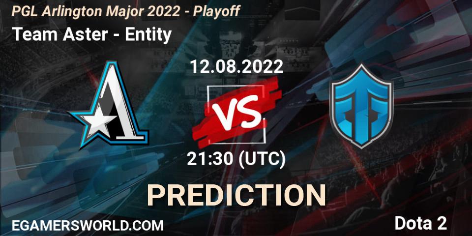 Team Aster contre Entity : prédiction de match. 12.08.22. Dota 2, PGL Arlington Major 2022 - Playoff