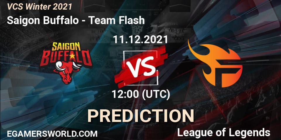 Saigon Buffalo contre Team Flash : prédiction de match. 11.12.2021 at 12:00. LoL, VCS Winter 2021