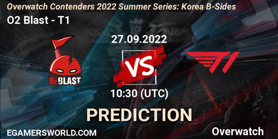 O2 Blast contre T1 : prédiction de match. 27.09.22. Overwatch, Overwatch Contenders 2022 Summer Series: Korea B-Sides