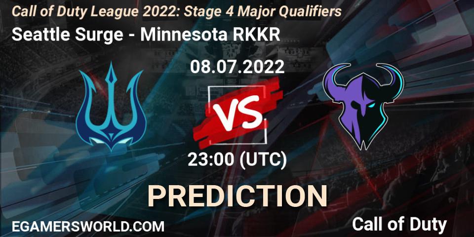 Seattle Surge contre Minnesota RØKKR : prédiction de match. 08.07.2022 at 23:00. Call of Duty, Call of Duty League 2022: Stage 4