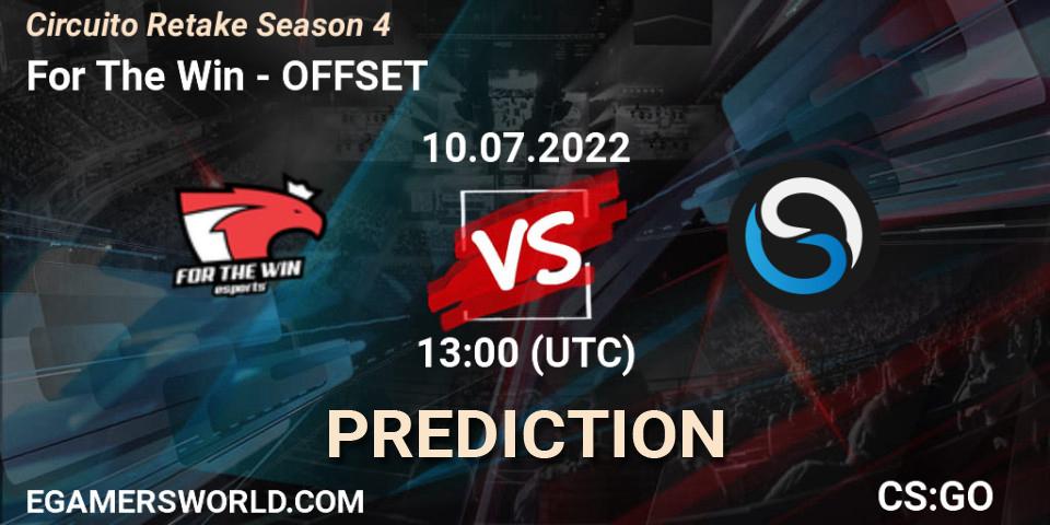 For The Win contre OFFSET : prédiction de match. 10.07.22. CS2 (CS:GO), Circuito Retake Season 4