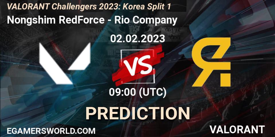 Nongshim RedForce contre Rio Company : prédiction de match. 02.02.23. VALORANT, VALORANT Challengers 2023: Korea Split 1