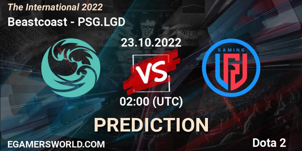 Beastcoast contre PSG.LGD : prédiction de match. 23.10.2022 at 02:04. Dota 2, The International 2022